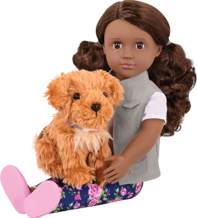 Our Generation Κούκλα Malia & Σκυλάκι (BD31202Z) (1)