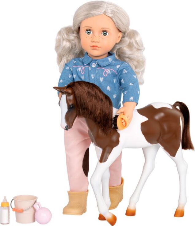 Our Generation Κούκλα Yanira & Πουλάρι (BD31386Z) (2)