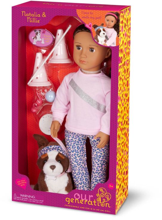 Our Generation Κούκλα Natalia With Pet Dog Nillie (BD31443) (1)