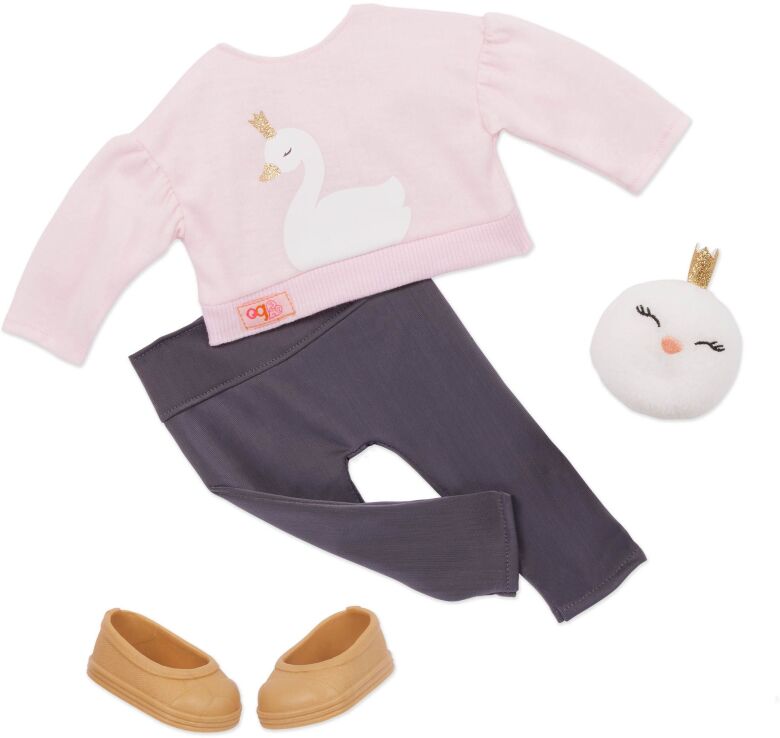 Our Generation Κούκλα Eliana With Sweater & Plash Swan (BD31466Z) (2)