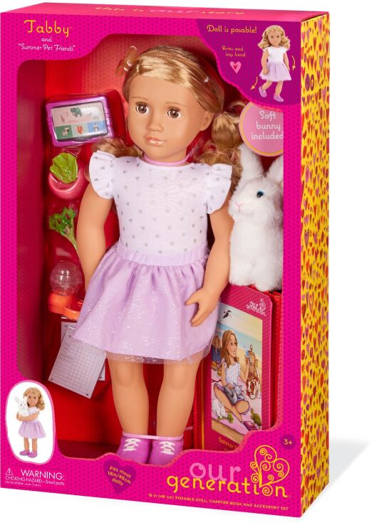 Our Generation Κούκλα Deluxe Tabby With Book Pet Lover (BD31536Z) (1)