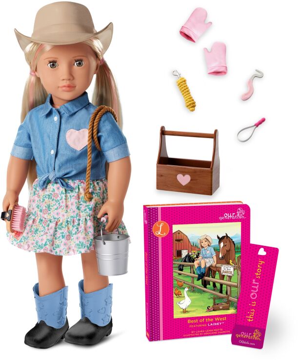 Our Generation Κούκλα Deluxe Lainey With Book (BD31594Z) (0)