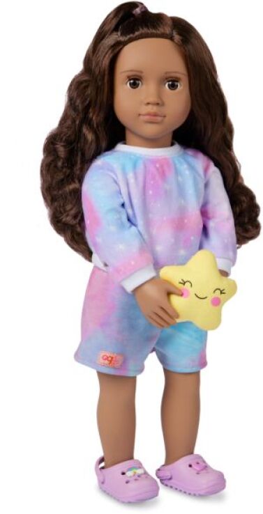 Our Generation Κούκλα Carmen With Rainbow Pijama & Star Pillow (BD31711Z) (0)