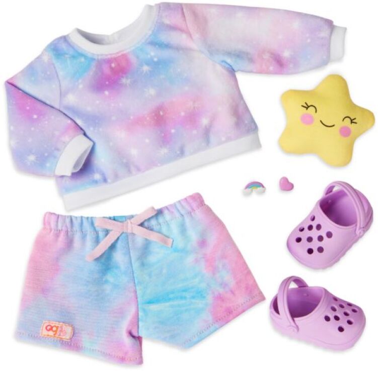 Our Generation Κούκλα Carmen With Rainbow Pijama & Star Pillow (BD31711Z) (3)