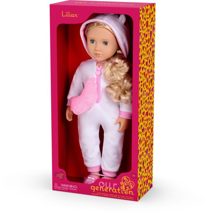 Our Generation Κούκλα Lilian With Unicorn Pijama (BD31719Z) (1)