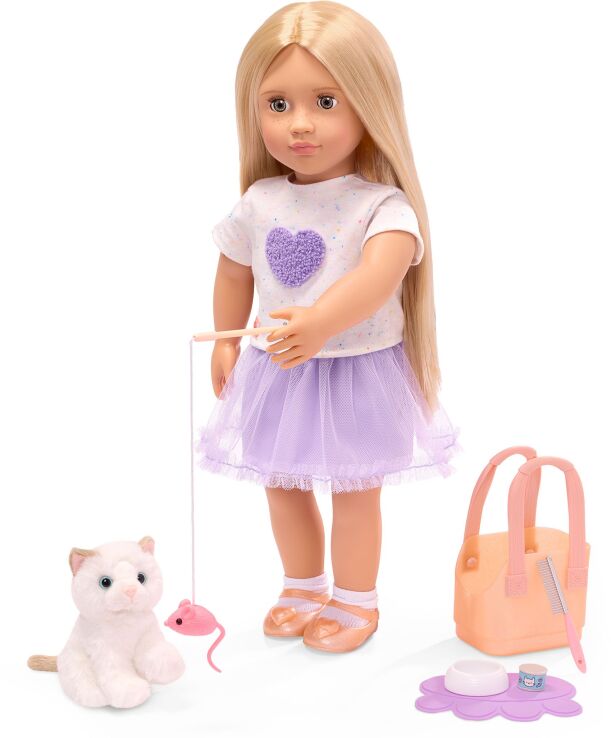 Our Generation Κούκλα Beatrice With Pet Kitten Bitsy (BD31834Z) (2)