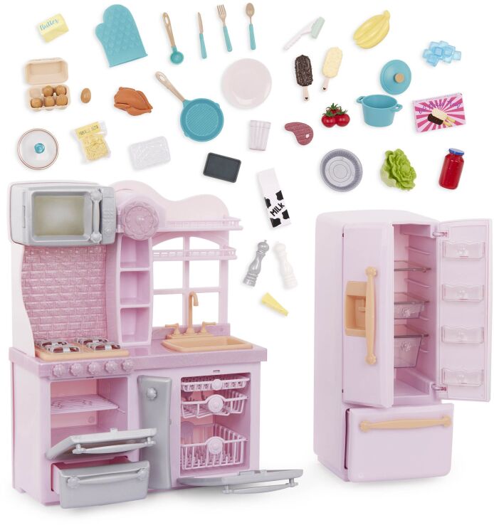 Our Generation Σετ Gourmet Kitchen With Accessories Light Pink (BD35425Z) (0)