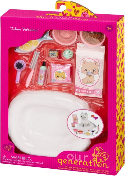 Our Generation Σετ Αξεσουάρ Γάτας Feline Fabulous (BD35442Z) (1)