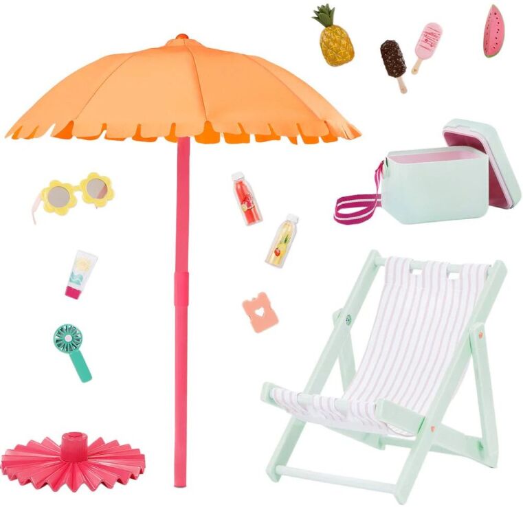 Our Generation Deluxe Σετ Παραλίας With Chair & Umbrella (BD35486Z) (1)