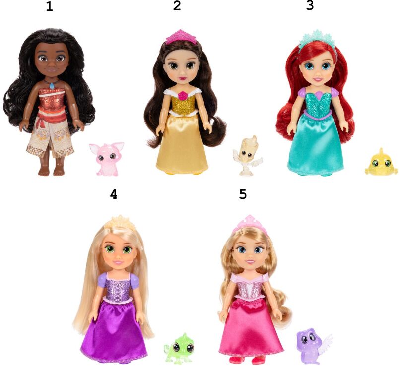 Jakks Pacific Disney Princess Petite Κούκλα With Friends-5 Σχέδια (277284-V1) (1)