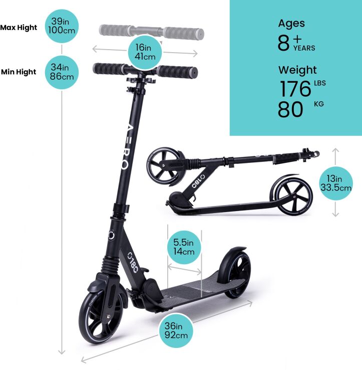 HLS Πατίνι Aero B (A180-BLACK) (2)
