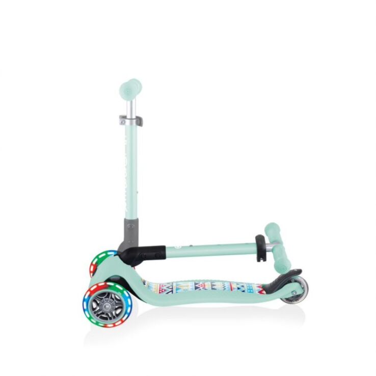 Globber Scooter Junior Foldable Fantasy Lights Tribal Mint (433-206) (4)