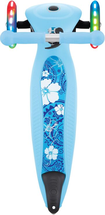 Globber Scooter Junior Foldable Fantasy Lights Flowers Pastel Blue (433-200) (2)