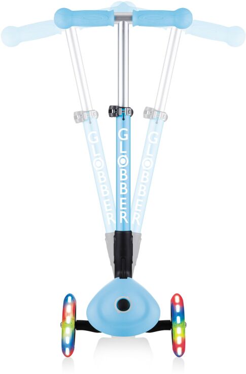 Globber Scooter Junior Foldable Fantasy Lights Flowers Pastel Blue (433-200) (3)