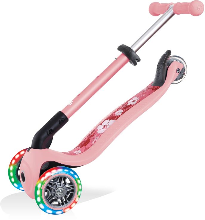 Globber Scooter Junior Foldable Fantasy Lights Flowers Pastel Pink (433-210) (5)