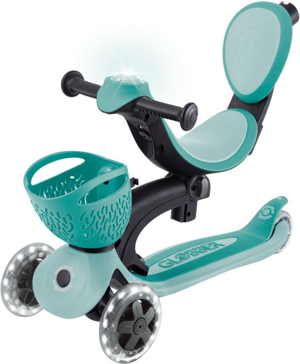 Globber Scooter Go.Up Baby Lights 360 Mint (844-206) (2)