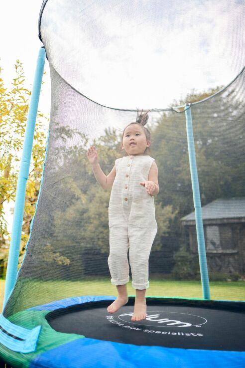 Plum Τραμπολίνο Με Δίχτυ Junior-Blue/Green (106201C82) (9)