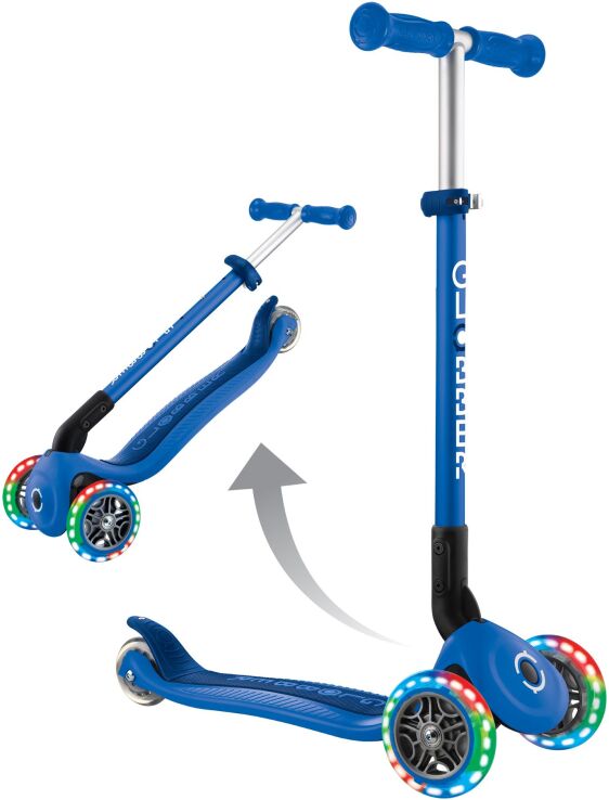 Globber Scooter Primo Foldable Lights Navy Blue (432-100-3) (8)