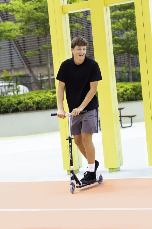 Globber Πατίνι Flow Element Foldable lights-Black (721-120) (4)