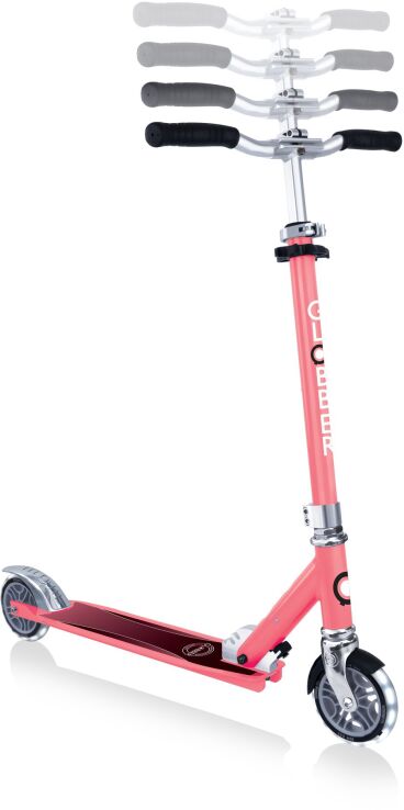 Globber Πατίνι Flow Element Foldable Lights-Coral Pink (721-177) (3)