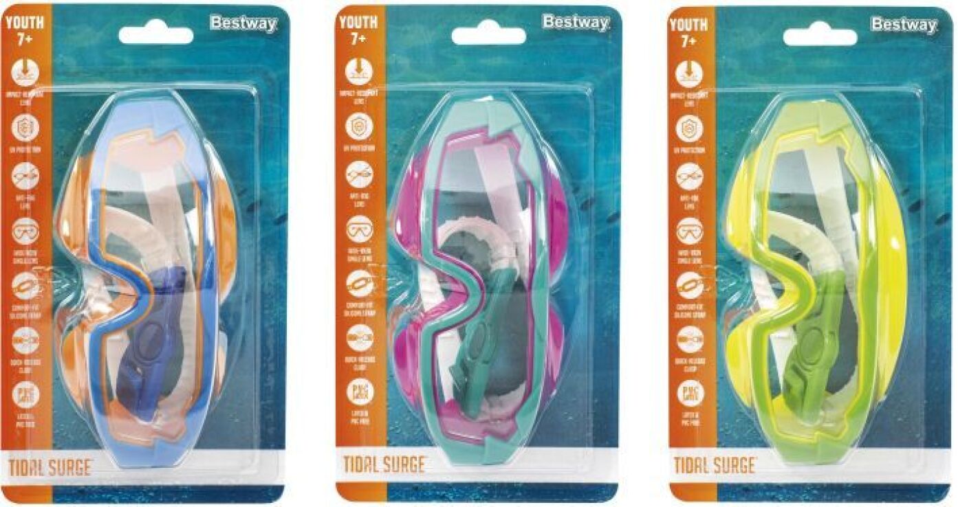 Bestway Γυαλιά Κολύμβησης-Tidal Surg-3 Σχέδια (21179) (2)