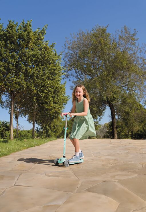 Globber Scooter Primo Plus Lights Dark Mint (442-706-4) (6)