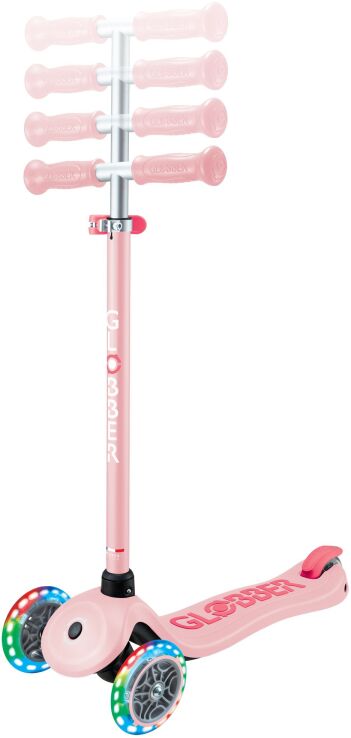 Globber Scooter Primo Plus Lights Pastel Pink (442-710-4) (4)