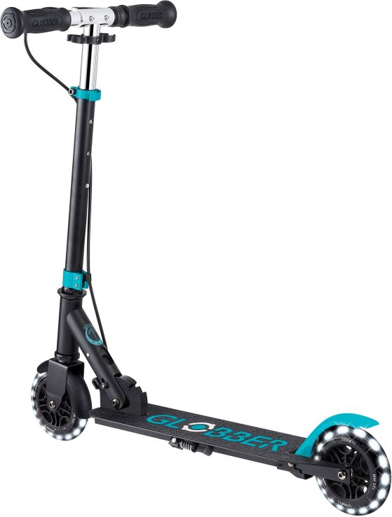 Globber Πατίνι Flow Element Junior Lights Black Teal (729-105) (6)