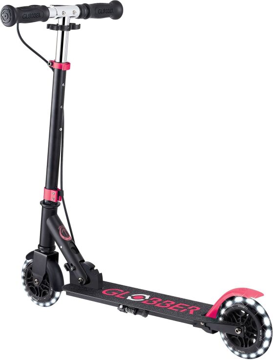 Globber Πατίνι Flow Element Junior Lights Black Pink (729-110) (4)