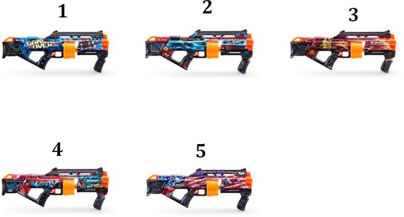 Zuru X-Shot Skins Last Stand 16 Darts-5 Σχέδια (36518) (1)