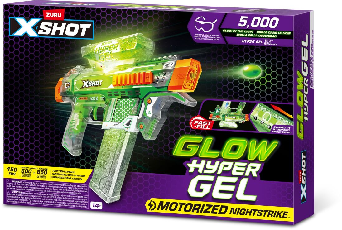 Zuru X-Shot Hyper Gel Glow In The Dark Series 1 (36782) (1)