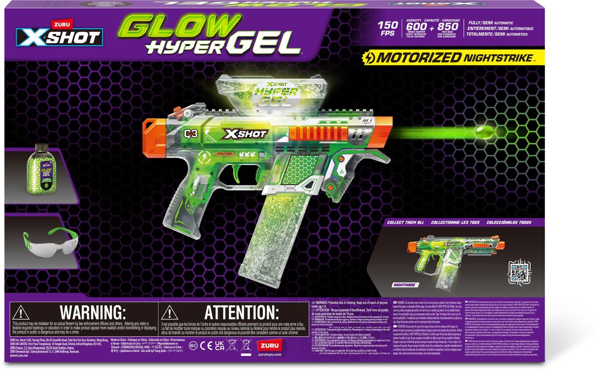 Zuru X-Shot Hyper Gel Glow In The Dark Series 1 (36782) (4)