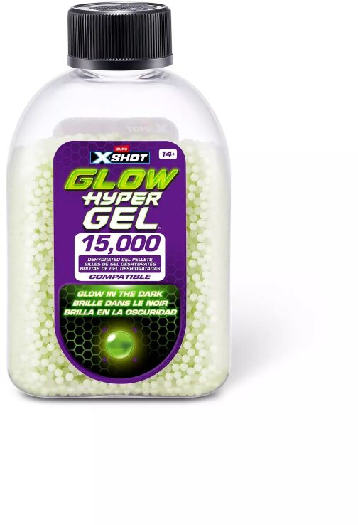 Zuru X-Shot Hyper Gel Glow In The Dark 1500PK Refill Darts (36785) (0)