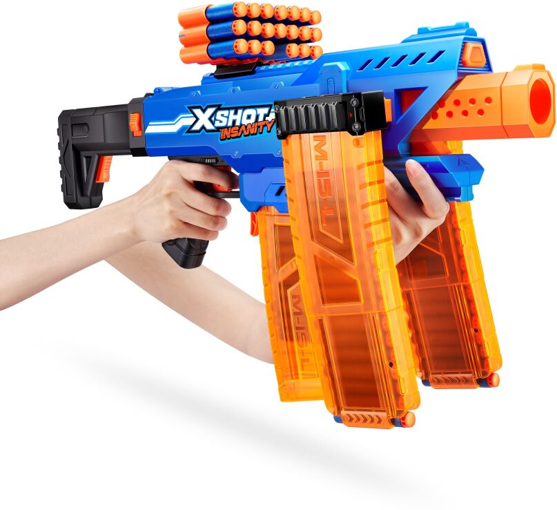 Λαμπάδα Zuru X-Shot Insanity Motorised Clip Mania 72 Darts (36786) (3)