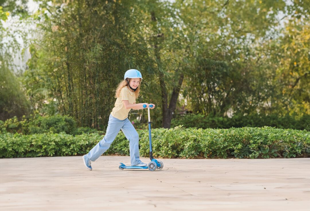 Globber Scooter Elite Lights V2 Petrol Blue (439-601-3) (10)