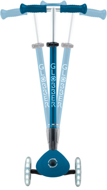 Globber Scooter Elite Lights V2 Petrol Blue (439-601-3) (4)