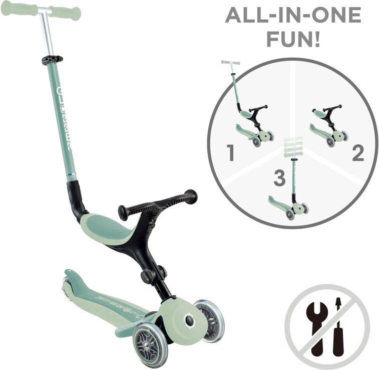 Globber Scooter Foldable Go.Up Active Eco Pistachio (740-505) (9)