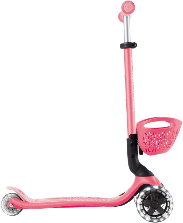 Globber Scooter Go.Up Baby Lights 360 Coral Pink (844-210) (4)