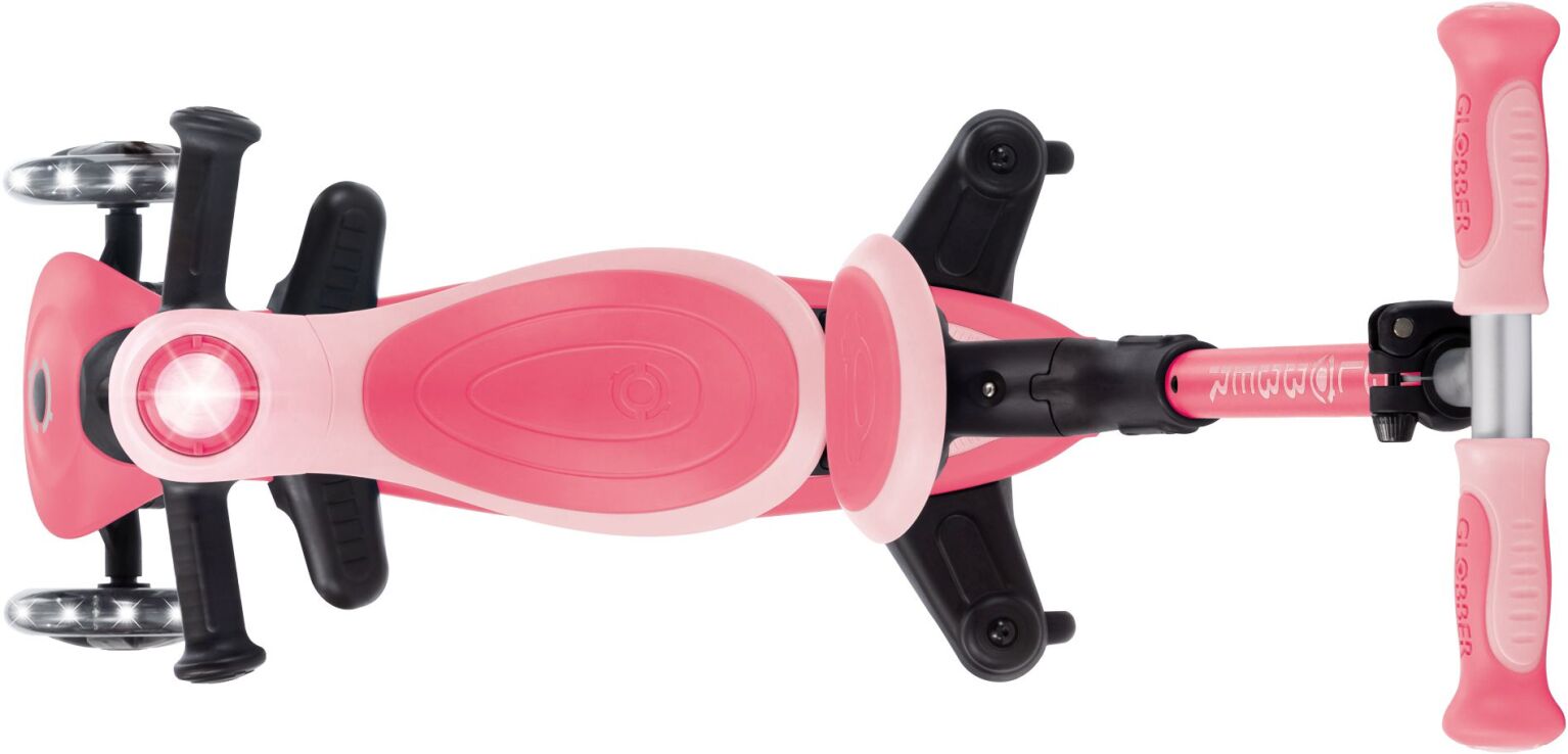 Globber Scooter Go.Up Baby Lights 360 Coral Pink (844-210) (6)