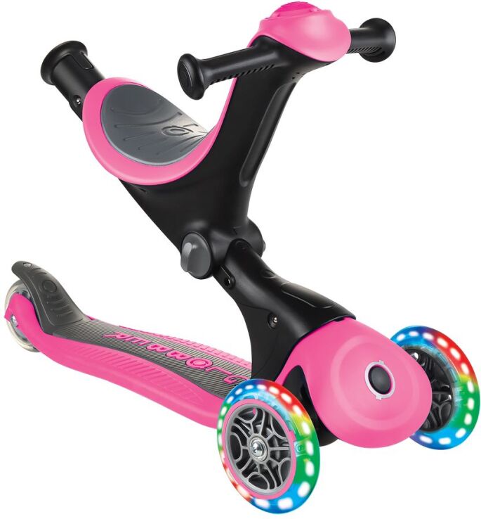 Globber Scooter Go Up Deluxe Lights Deep Pink (646-110) (3)