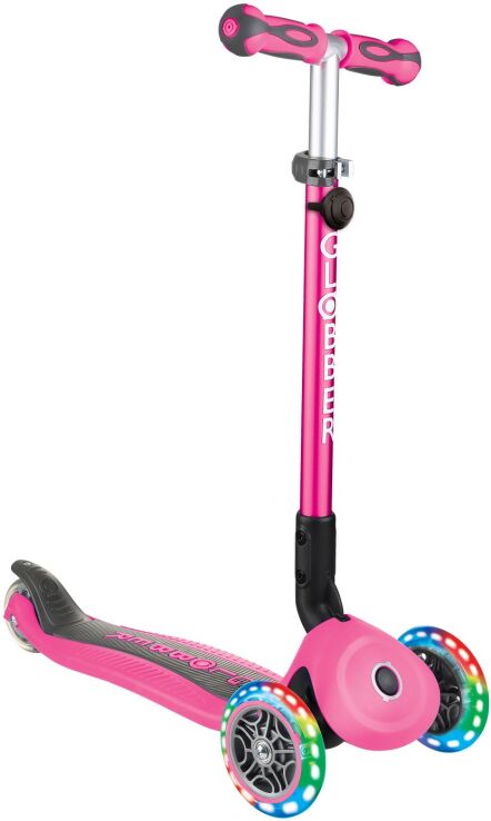 Globber Scooter Go Up Deluxe Lights Deep Pink (646-110) (4)