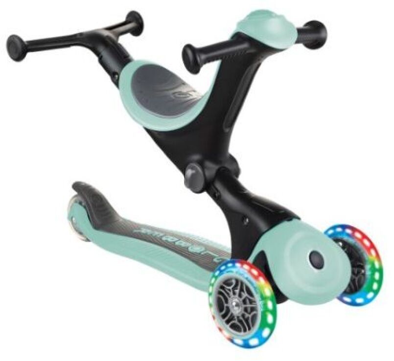 Globber Scooter Go Up Deluxe Lights Mint (646-206) (3)
