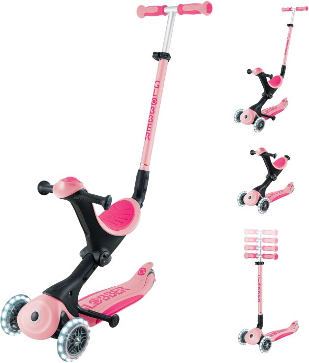 Globber Scooter Go.Up Deluxe Fantasy Lights Deep Pastel Pink (646-710-2) (2)
