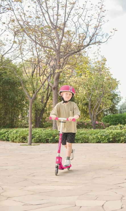 Globber Πατίνι Junior Foldable Flow Lights Fuchsia (870-110) (7)