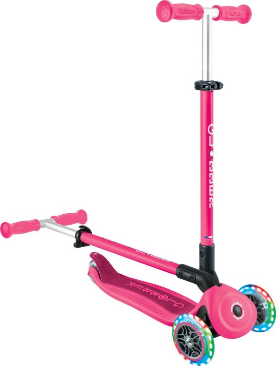 Globber Scooter Go.Up Active Lights Funchsia (744-110) (10)