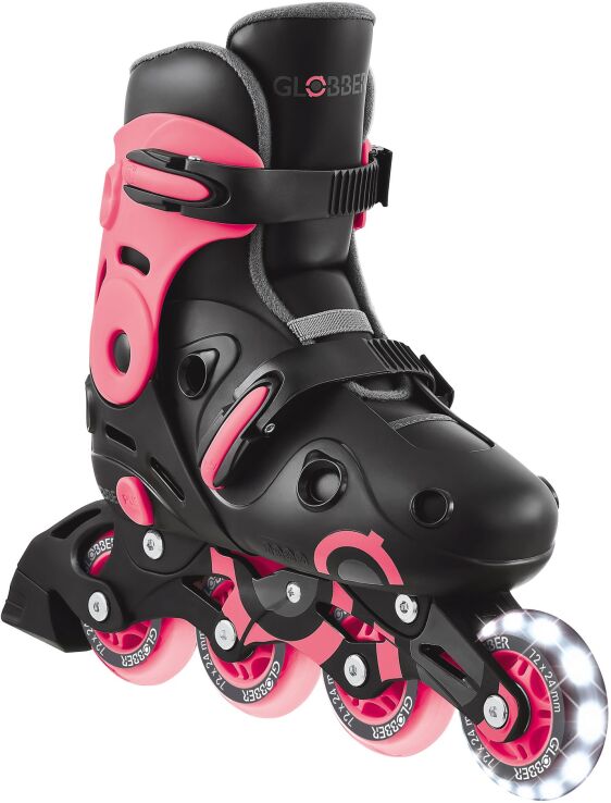 Globber Inline Skates Lights No 34-37 Coral Pink (785-110) (1)