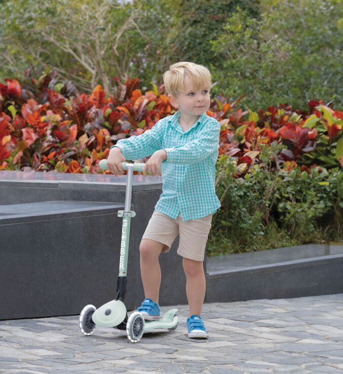 Globber Scooter Junior Foldable Eco Lights Pistachio (692-505) (5)