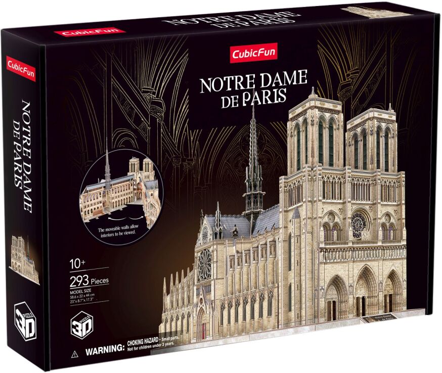 CubicFun Παζλ 3D Notre Dame De Paris 293Τμχ (MC260h) (0)