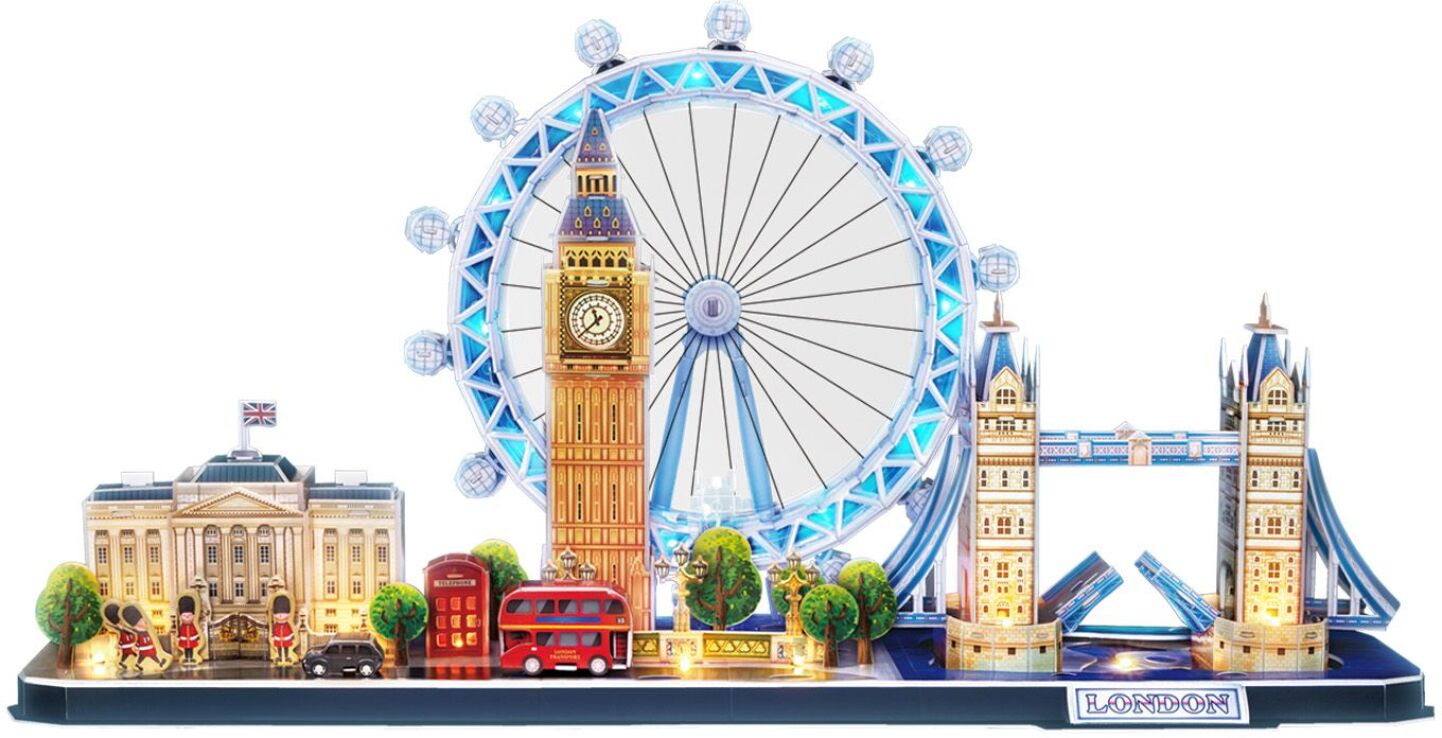 CubicFun Παζλ 3D LED-City Line London 186Τμχ (L532h) (1)