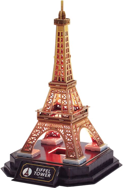 CubicFun Παζλ 3D LED-Eiffel Tower Night Edition 51Τμχ (L534h) (1)